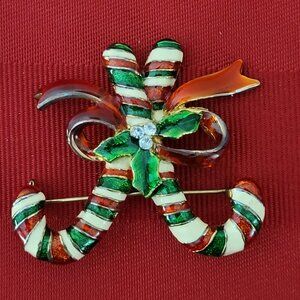 VINTAGE CANDY CANE PIN!!!